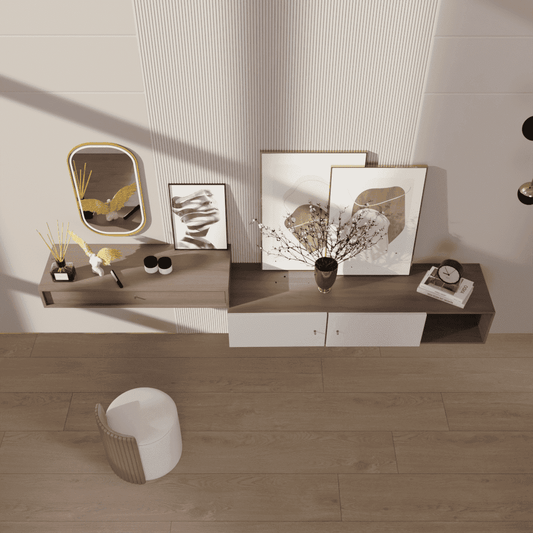 CHARLI - Ensemble Meuble TV Suspendu