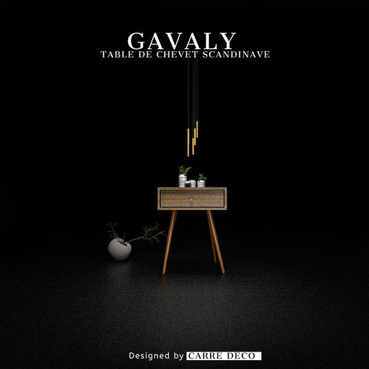 GAVALY - Table de chevet scandinave