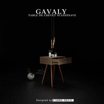 GAVALY - Table de chevet scandinave